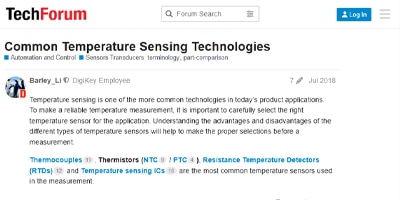 Image of Related Content Card: Common Temperature Sensing Technologies