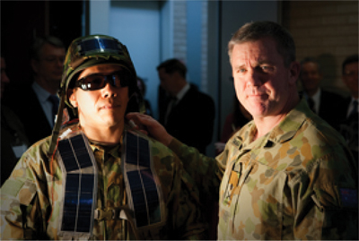 Wearable solar power for the Australian military Image of Wearable solar power for the Australian military