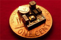 Piezoelectric energy harvester that could operate from a beating heart Image of Piezoelectric energy harvester that could operate from a beating heart