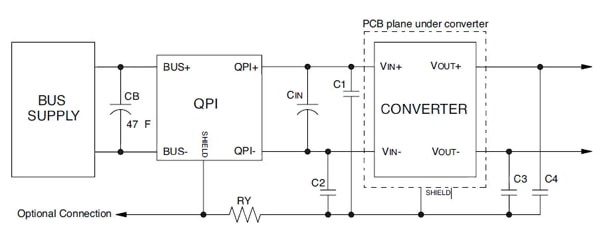 Typical diagram for an active EMI filter Typical diagram for an active EMI filter