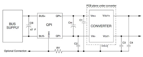 Typical diagram for an active EMI filter Typical diagram for an active EMI filter