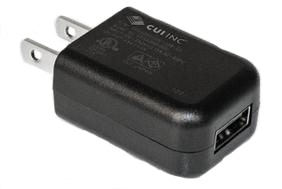 CUI’s ultra-compact 5 W wall-plug adapter CUI’s ultra-compact 5 W wall-plug adapter
