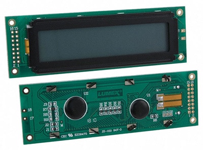 Lumex’s High/Low Temp LCD modules Image of Lumex’s High/Low Temp LCD modules