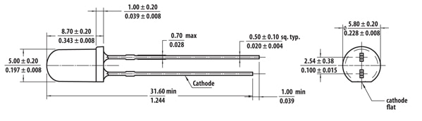 Avago HLMP-Cx1A LED schematic Avago HLMP-Cx1A LED schematic