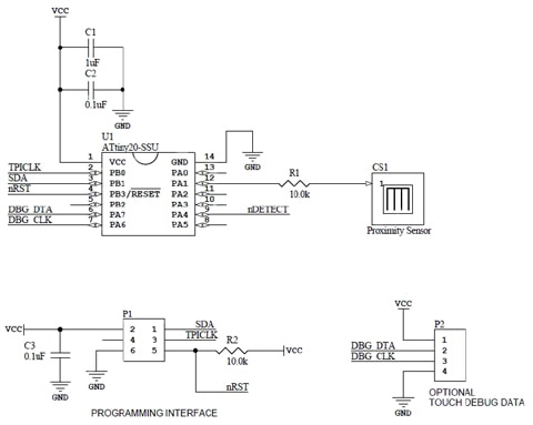 Capacitive proximity sensing system Image of capacitive proximity sensing system