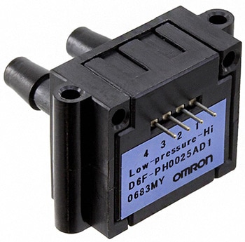 Omron D6F-PH differential pressure sensor Image of Omron D6F-PH differential pressure sensor