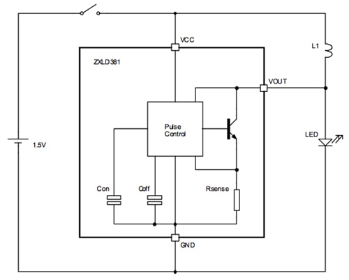 Diodes ZXLD38 Block Diagram Diodes ZXLD38
