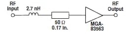 A series 2.5 nH inductor A series 2.5 nH inductor