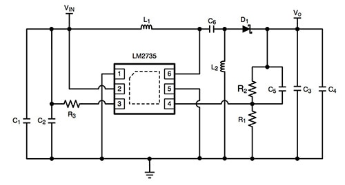 SEPIC regulator design based on the TI LM2735 Image of SEPIC regulator design based on the TI LM2735