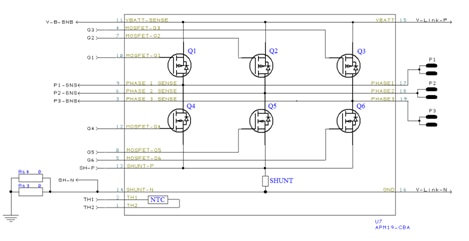 Power module internal schematic Image of power module internal schematic