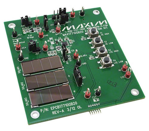 Maxim Integrated MAX17710 evaluation board Image of Maxim Integrated MAX17710 evaluation board