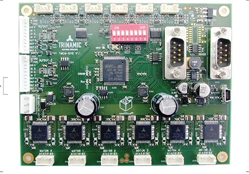 Trinamic’s TMCM-6110 stepper motor control board Image of Trinamic’s TMCM-6110 stepper motor control board