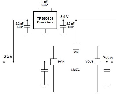 Texas Instruments charge pump TPS60151 Image of Texas Instruments charge pump TPS60151