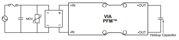 Vicor VIA PFM module Diagram of Vicor VIA PFM module