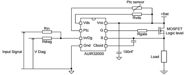 Infineon AUIR3200S is a MOSFET driver Diagram of Infineon AUIR3200S is a MOSFET driver