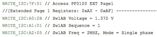 NXP MMPF0100 dedicated registers Image of NXP MMPF0100 dedicated registers
