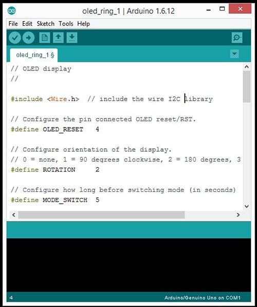 Wire library included in a sketch Image of wire library included in a sketch