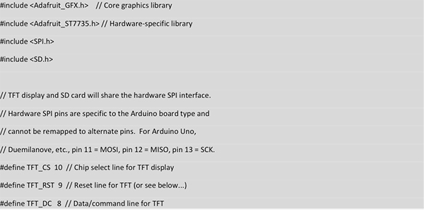 Enabling the application to communicate with the SD card 使应用能够与 SD 卡通信的代码图片