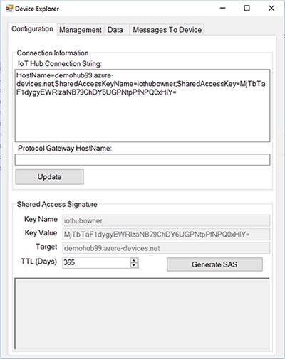 Windows Device Explorer for provisioning and IoT hub management Image of Windows Device Explorer for provisioning and IoT hub management