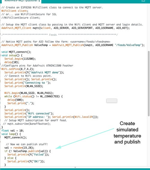 Sketch used on Adafruit Feather M0 Wi-Fi to communicate to Adafruit.IO Image of sketch used on Adafruit Feather M0 Wi-Fi to communicate to Adafruit.IO