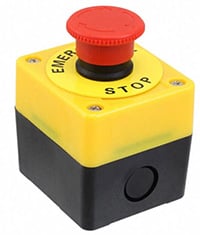 Omron Automation and Safety’s A22E-M-11B e-stop button Image of Omron Automation and Safety’s A22E-M-11B e-stop button