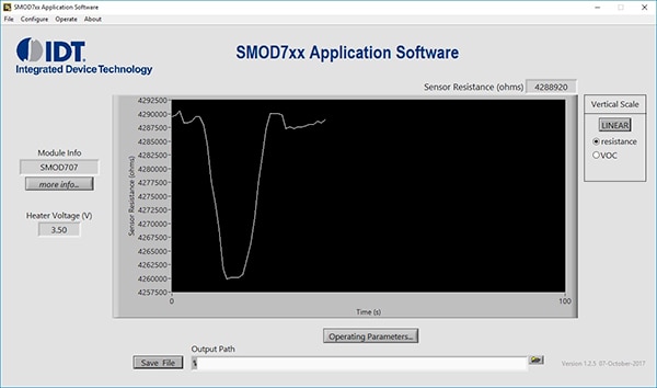 IDT SMOD application software program Image of IDT SMOD application software program