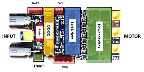 STMicroelectronics STEVAL-ESC001V1 (top side) Image of STMicroelectronics STEVAL-ESC001V1 (top side)