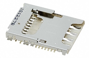 Molex 1041681620 combination SIM card and microSDHC card socket Molex 的 1041681620 組合式 SIM 卡和 microSDHC 卡插槽圖片