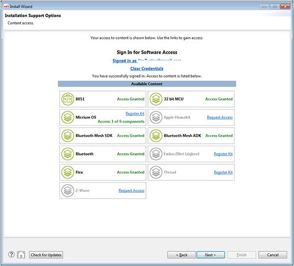 Simplicity Studio software access Image of Simplicity Studio software access