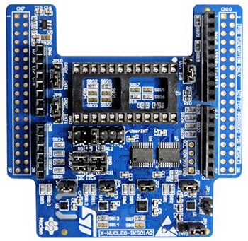 STMicroelectronics’ X-NUCLEO-IKS01A2 expansion board STMicroelectronics 的 X-NUCLEO-IKS01A2 扩展板图片