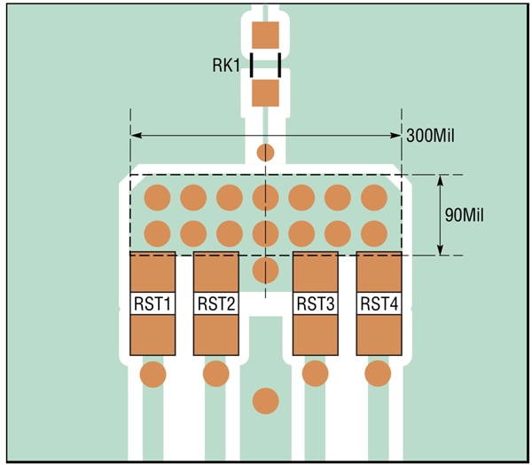Block layout for the Linear Technology LTC4292 Schema del layout dei blocchi per LTC4292 di Linear Technology