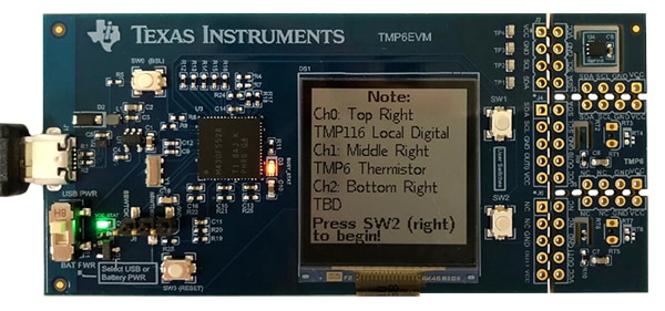 Texas Instruments TMP6EVM evaluation module Image of Texas Instruments TMP6EVM evaluation module