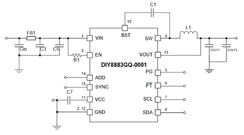 MPS mEZDPD3603A module Diagram of MPS mEZDPD3603A module
