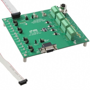 Analog Devices DC1880A is a demo board for the LTC2874 quad hot swap controller Image of Analog Devices DC1880A is a demo board for the LTC2874 quad hot swap controller