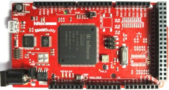 ShieldBuddy TC275 is fitted with the Infineon TC275 32-bit multicore processor Image of ShieldBuddy TC275 is fitted with the Infineon TC275 32-bit multicore processor