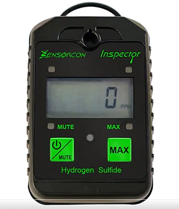 Molex Sensorcon 2023150001 handheld hydrogen sulfide gas detector  Image of Molex Sensorcon 2023150001 handheld hydrogen sulfide gas detector