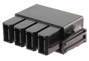 Molex’s 1510340014 four-position EXTreme Guardian power connector Immagine del connettore di alimentazione 1510340014 EXTreme Guardian a quattro posizioni di Molex