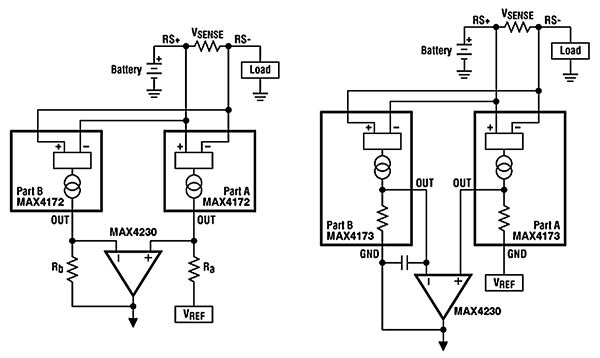 External load resistors (left), or with an internal load resistor (right) (click to enlarge) Diagram of external load resistors (left), or with an internal load resistor (right) (click to enlarge)