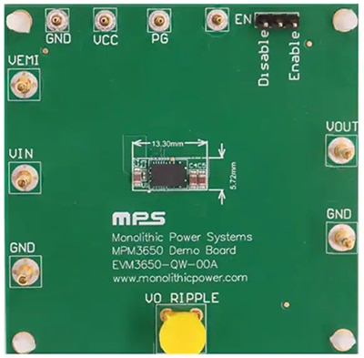 Monolithic Power Systems EVM3650-QW-00A evaluation board Image of Monolithic Power Systems EVM3650-QW-00A evaluation board