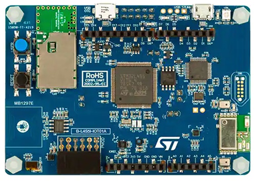 STMicroelectronics STM32 B-L4S5I-IOT01A Discovery IoT Node Image of STMicroelectronics STM32 B-L4S5I-IOT01A Discovery IoT Node