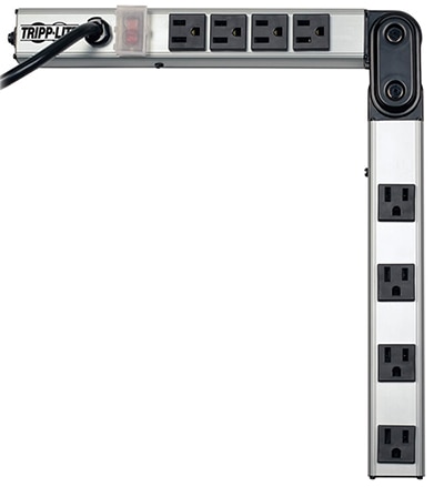 Tripp Lite PSF2408 provides eight outlets in a foldable 24-in. outlet strip with a 15 ft. power cord Image of Tripp Lite PSF2408 provides eight outlets in a foldable 24-in. outlet strip with a 15 ft. power cord
