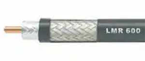 Coaxial cable is made of four parts 同軸纜線由四個部分組成示意圖