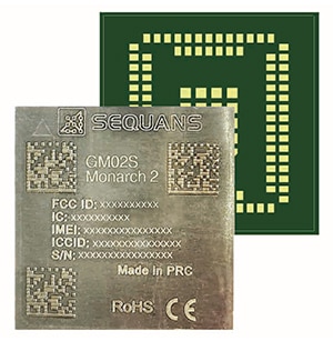 Sequans’ GM02S LTE-M/NB-IoT modem Sequan 的 GM02S LTE-M/NB-IoT 數據機圖片