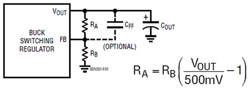 Analog Devices adjustable LTC3310 devices Diagram of Analog Devices adjustable LTC3310 devices