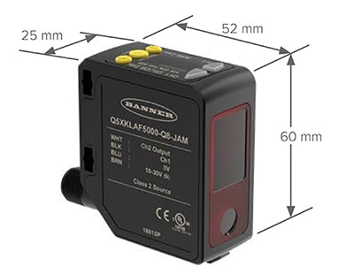 Banner Engineering Q5XKLAF10000-Q8 laser sensor Image of Banner Engineering Q5XKLAF10000-Q8 laser sensor