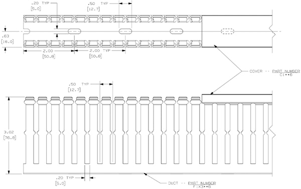Panduit F1X3LG6 (click to enlarge) Diagram of Panduit F1X3LG6 (click to enlarge)