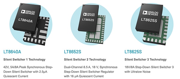 Analog Devices Silent Switcher technology Billede af Analog Devices Silent Switcher-teknologi