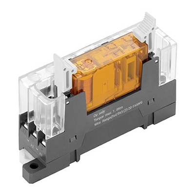 Weidmüller’s 2759070000 SAFESERIES relay module Image of Weidmüller’s 2759070000 SAFESERIES relay module