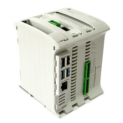 Industrial Shields’ Raspberry Pi Ethernet PLC Industrial Shields 的 Raspberry Pi 乙太網路 PLC 圖片