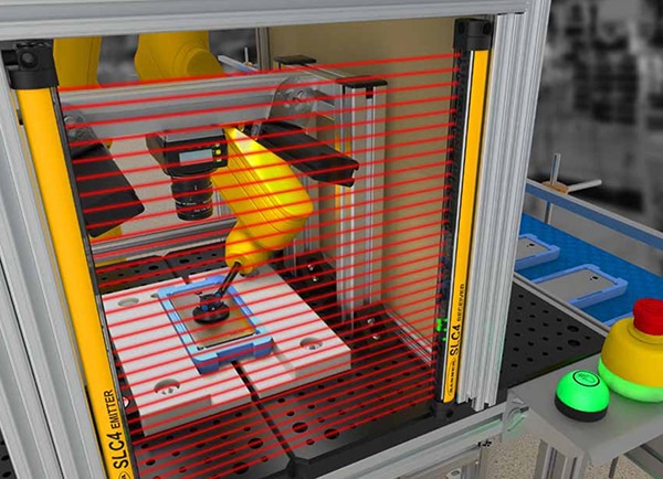 Type 4 light curtain Image d'une barrière immatérielle de type 4